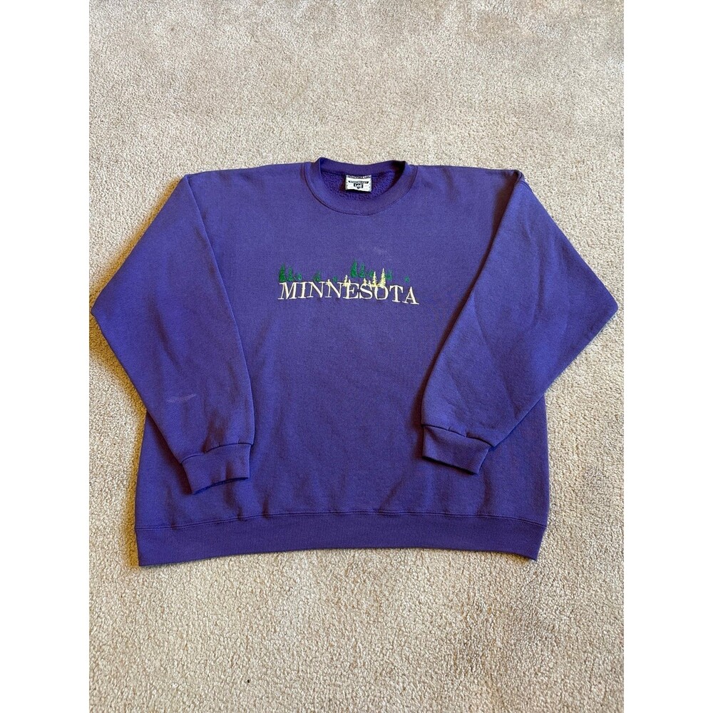 Vintage Minnesota Embroidered Men’s Crewneck Sweatshirt Size 2XL